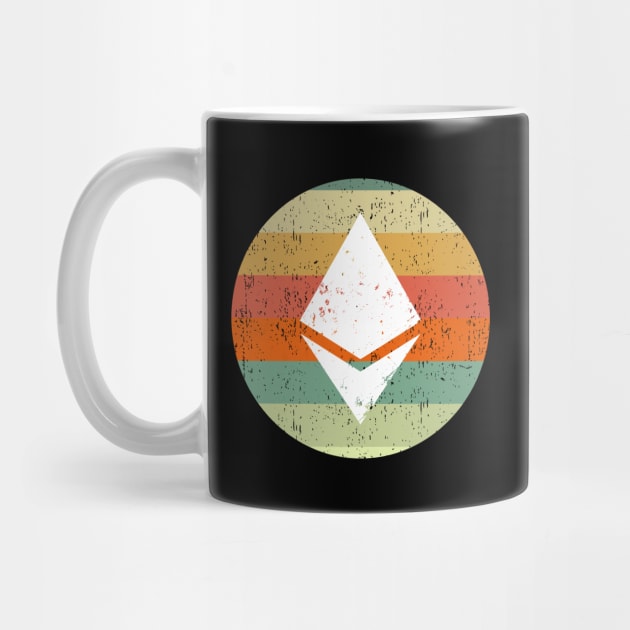 Ethereum Cryptocurrency DeFi ETH Crypto Vintage Sunset by BitcoinSweatshirts